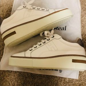 Hermes White Polo Shoes